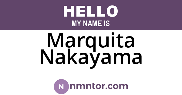 Marquita Nakayama