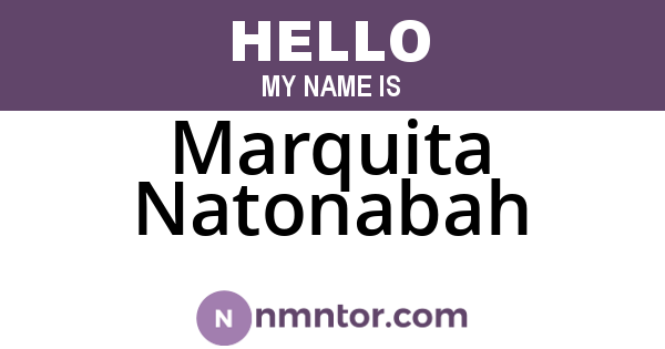 Marquita Natonabah