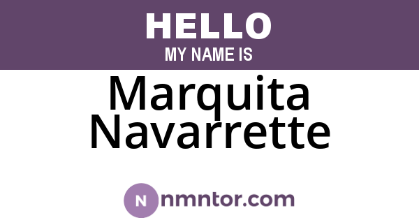 Marquita Navarrette
