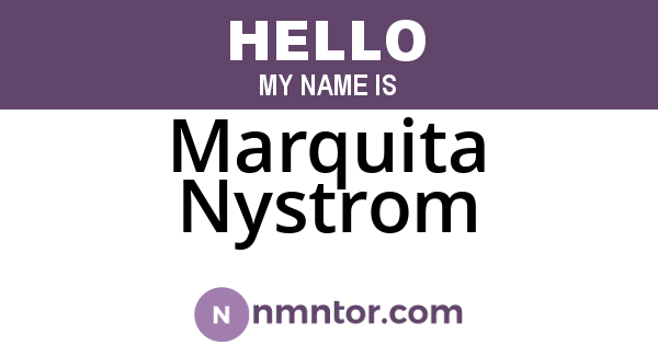 Marquita Nystrom