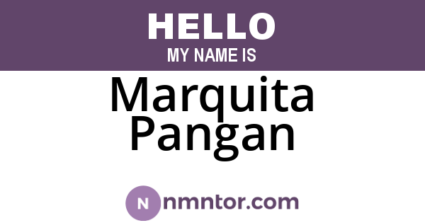 Marquita Pangan
