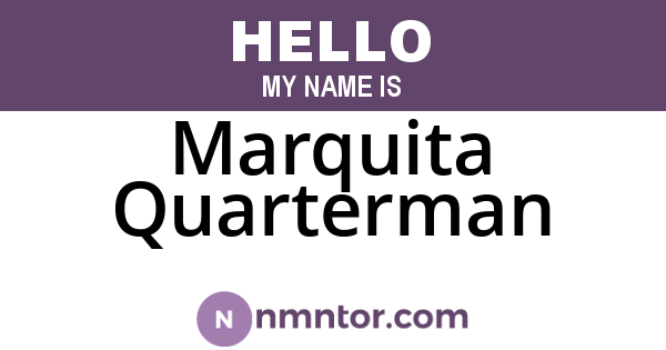 Marquita Quarterman