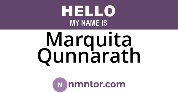 Marquita Qunnarath