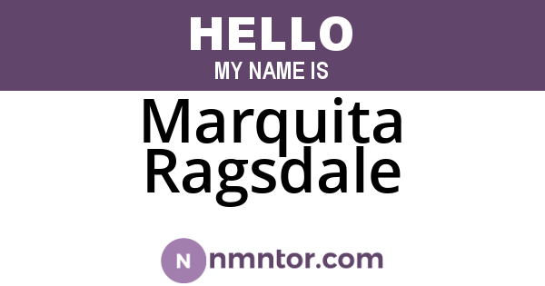 Marquita Ragsdale