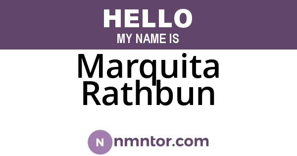 Marquita Rathbun