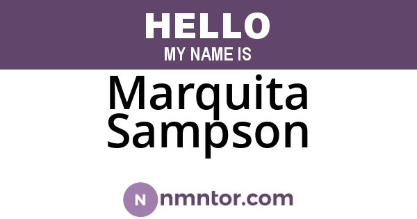 Marquita Sampson