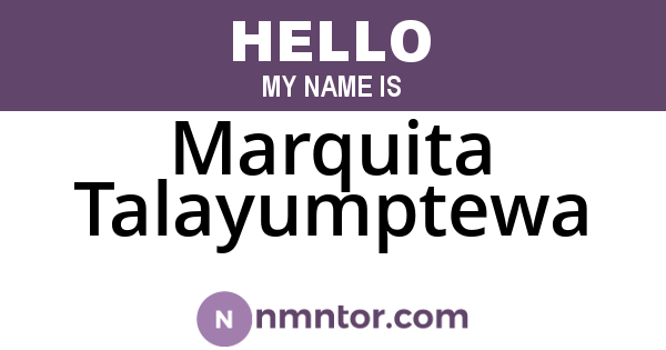 Marquita Talayumptewa