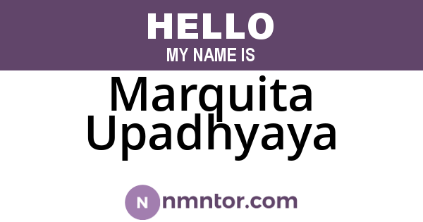 Marquita Upadhyaya