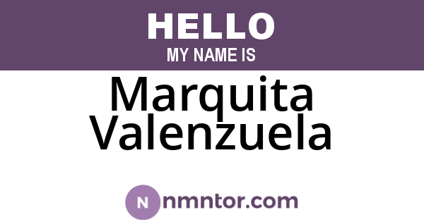 Marquita Valenzuela