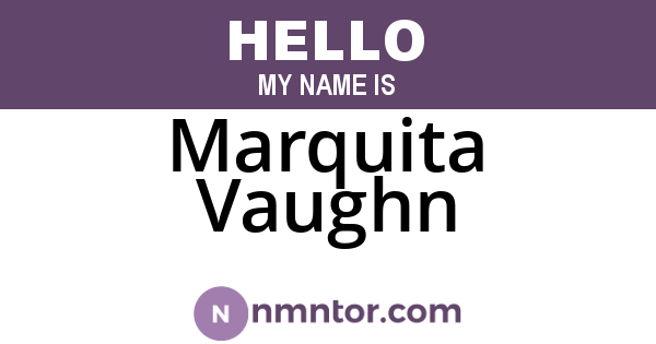 Marquita Vaughn