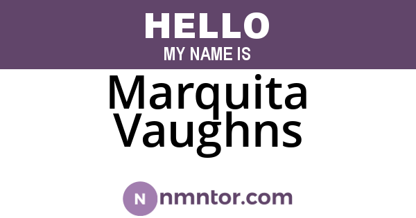 Marquita Vaughns