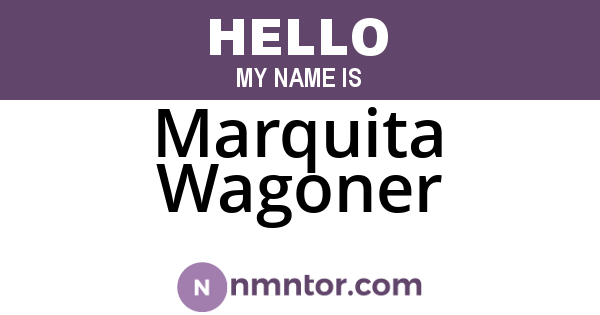 Marquita Wagoner