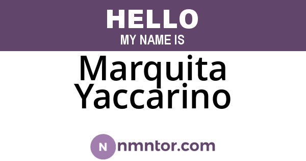 Marquita Yaccarino
