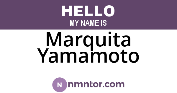 Marquita Yamamoto