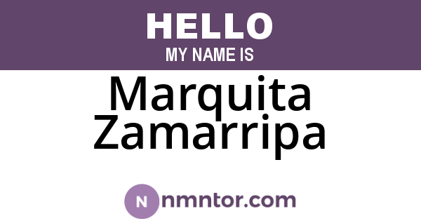 Marquita Zamarripa