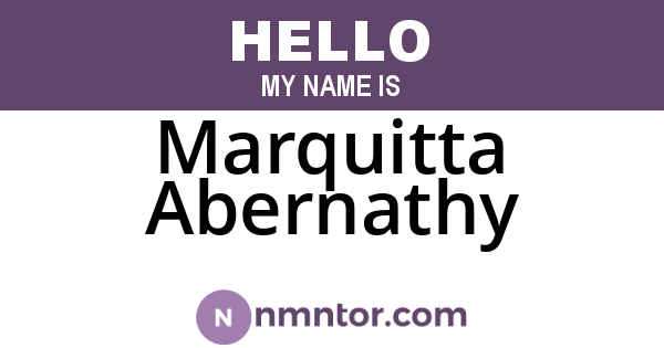 Marquitta Abernathy