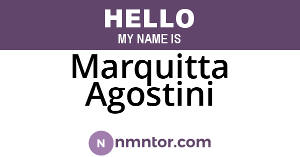 Marquitta Agostini