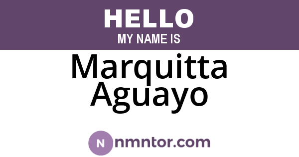 Marquitta Aguayo