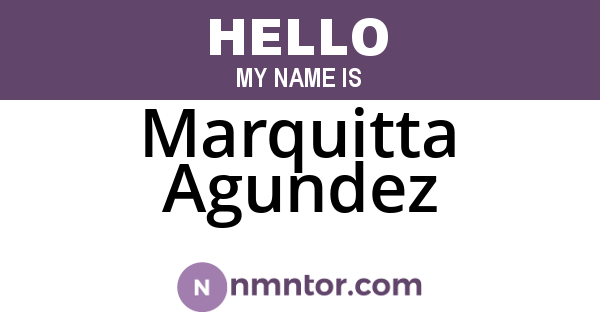 Marquitta Agundez