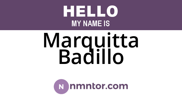 Marquitta Badillo