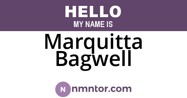 Marquitta Bagwell