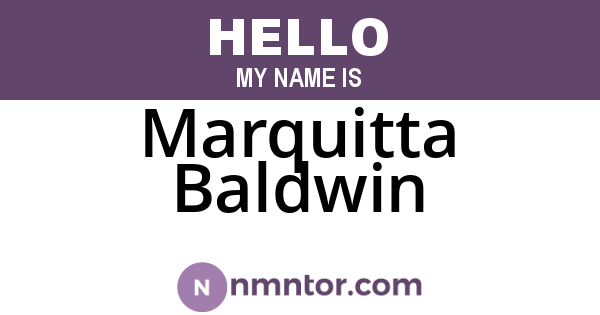 Marquitta Baldwin