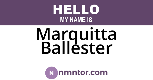 Marquitta Ballester