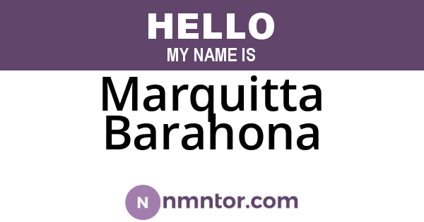Marquitta Barahona