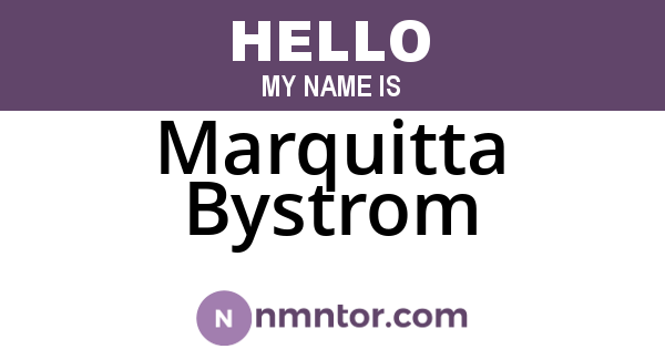 Marquitta Bystrom