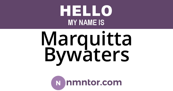 Marquitta Bywaters