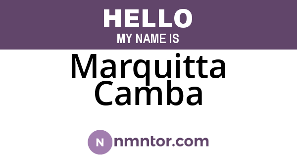 Marquitta Camba