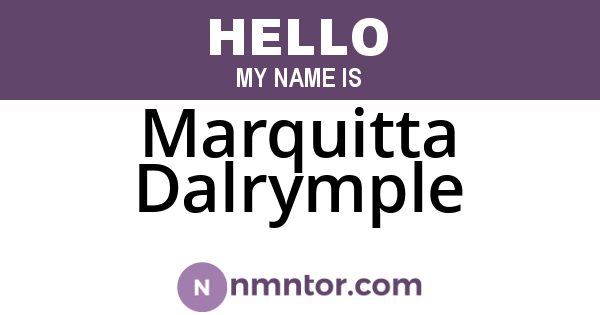 Marquitta Dalrymple