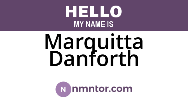 Marquitta Danforth