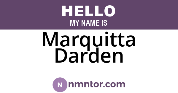 Marquitta Darden