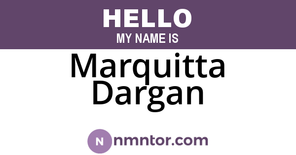 Marquitta Dargan