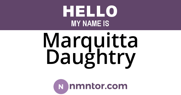 Marquitta Daughtry