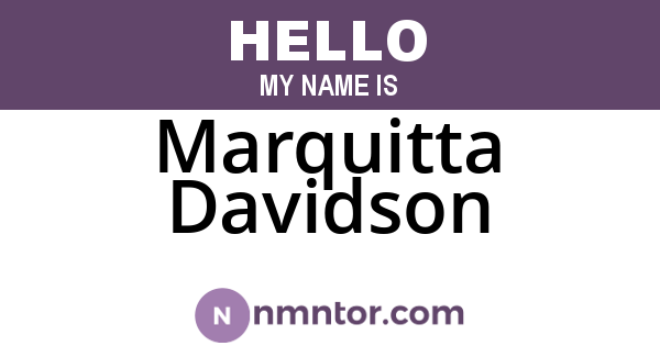 Marquitta Davidson