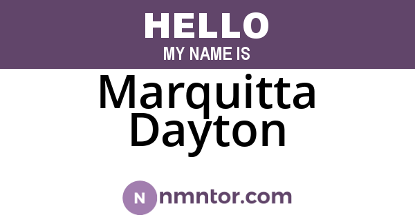 Marquitta Dayton