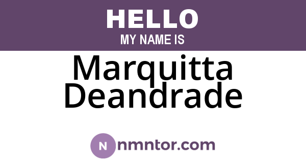 Marquitta Deandrade