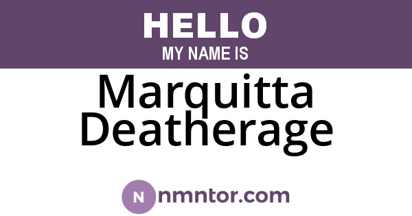 Marquitta Deatherage