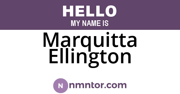 Marquitta Ellington