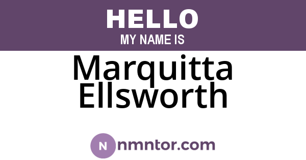 Marquitta Ellsworth