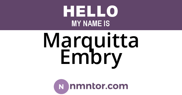 Marquitta Embry