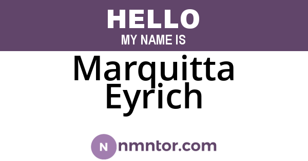 Marquitta Eyrich