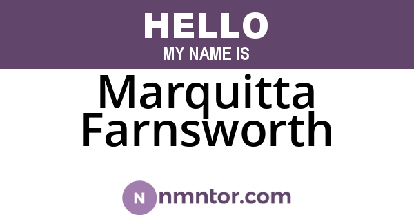 Marquitta Farnsworth