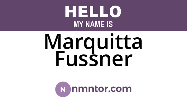 Marquitta Fussner