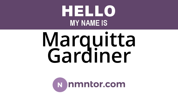 Marquitta Gardiner