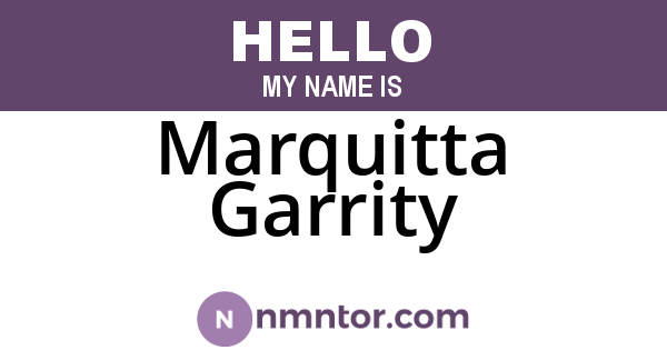 Marquitta Garrity