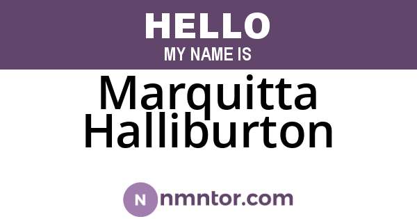 Marquitta Halliburton
