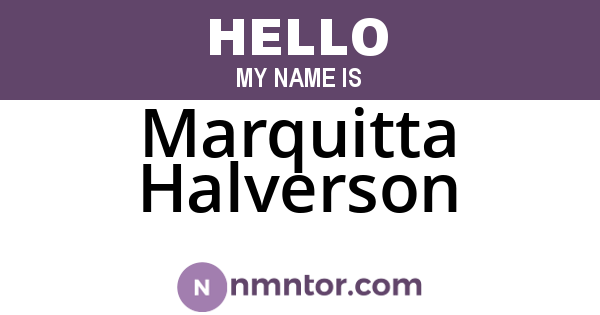 Marquitta Halverson